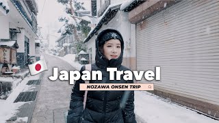 CRAZIEST Japanese FIRE Festival  First time Snowboarding in Nozawa Onsen, Japan | Japan Travel Vlog