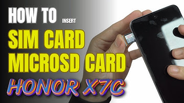 How to Install a SIM Card | MicroSD Card to Honor X7C