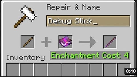 Can you make a debug stick in survival?