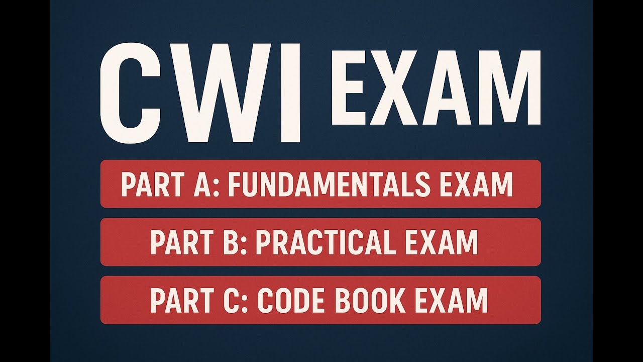 [CWI 시험 과목 소개] AWS 용접 자격증, 제대로 알고 준비하자! - YouTube