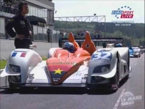 Fernando Rees on the grid in round 2 of the Le Mans series in 2009, the 1000KM of Spa-Francorchamps. Credits to Eurosport.