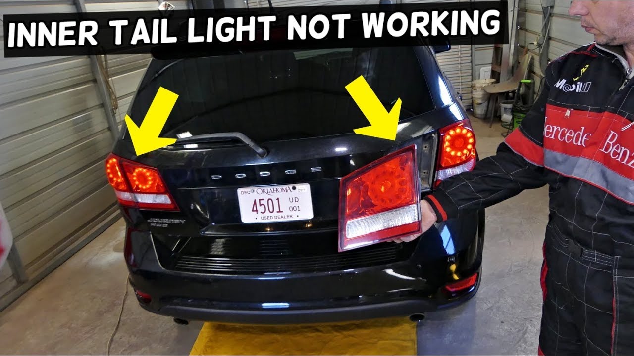 MZORANGE LED Inner Tail Light Lamp Stop Brake Indicator Warning Light For Dodge Journey 2009 2010 2011 2012 2013 2014 2015 2016 2017 2018 with Bulb Right Passenger Side 