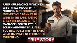 AFTER THE DIVORCE, MY RICH WIFE THREW ME OUT WITH NOTHING—THEN I USED MY MOTHER’S OLD CARD…