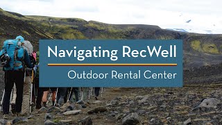 Navigating RecWell: Outdoor Rental Center