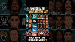 WORST SUPPORTING CAST FOR A QB?!😱