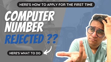 Computer Number Rejected?? Here