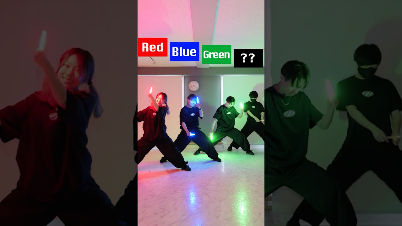 【TikTokで大流行】混ぜたらどうなる？光の場合 #trending #dance #colors #wotagei #ヲタ芸