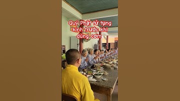 Quý Phật tử tụng kinh trước khi dùng cơm chánh niệm | Khóa tu tại chùa Chánh Thiên| @ThichNhatDao