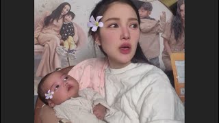 Go ahead and hold her, don't worry about spoiling her; Grandma and Grandpa won't put Saya down