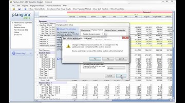 Setup and Import Working with Actual results