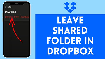 How to Leave Shared Folder in Dropbox (2024) | Dropbox Tutorial