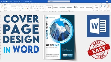 Cover Page Design in Ms Word 🧡