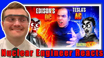 AC vs. DC Current! - Nuclear Engineer Reacts to ElectroBOOM