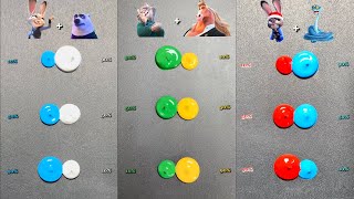 Mixing colors of Zootopia2 #satisfying #artist #art #colormixing #shorts #disney #zootopia2