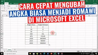 II Excel Tutorial ll Changing Regular Numbers to Roman Numerals in Excel screenshot 5