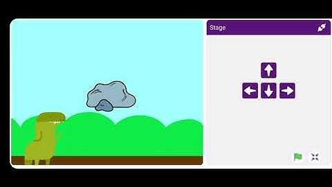 Cara membuat game Dino Loncat Batu di PictoBlox