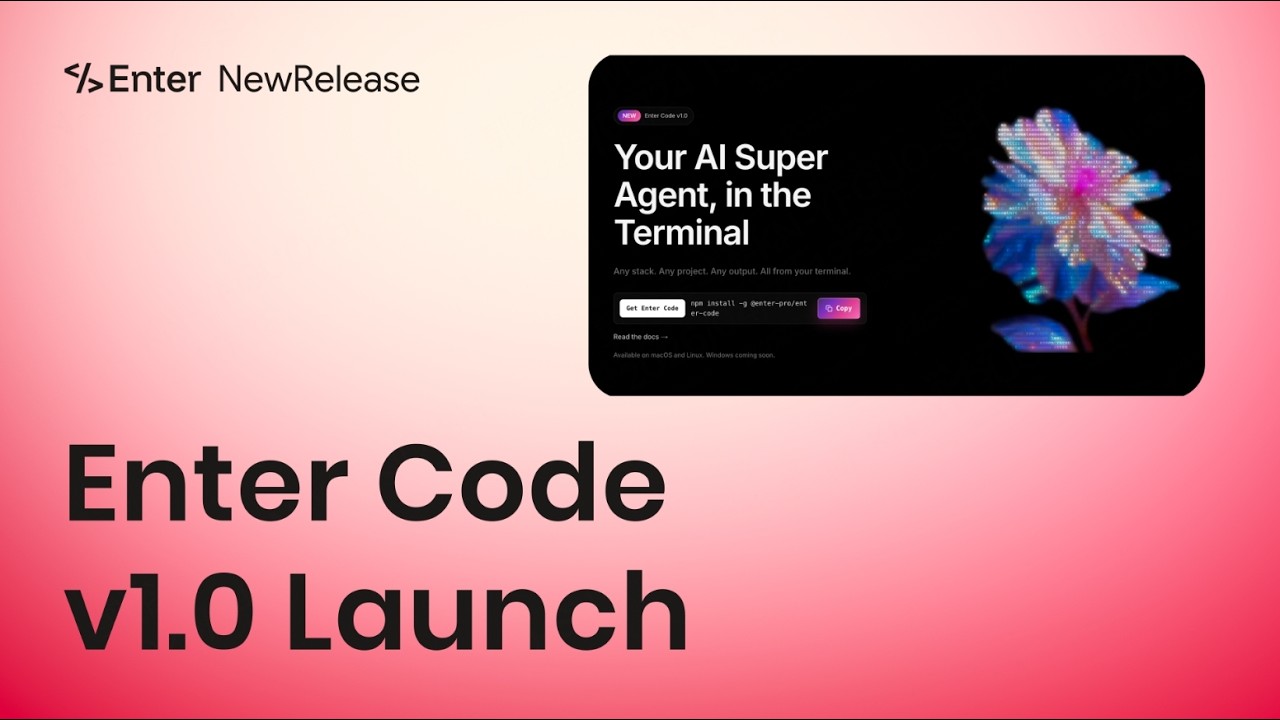 Enter Code: AI Coding in 30 Seconds, No Setup - YouTube