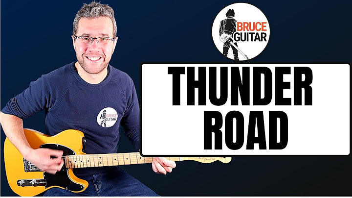Thunder Road Guitar version - Guitar performance video thumbnail