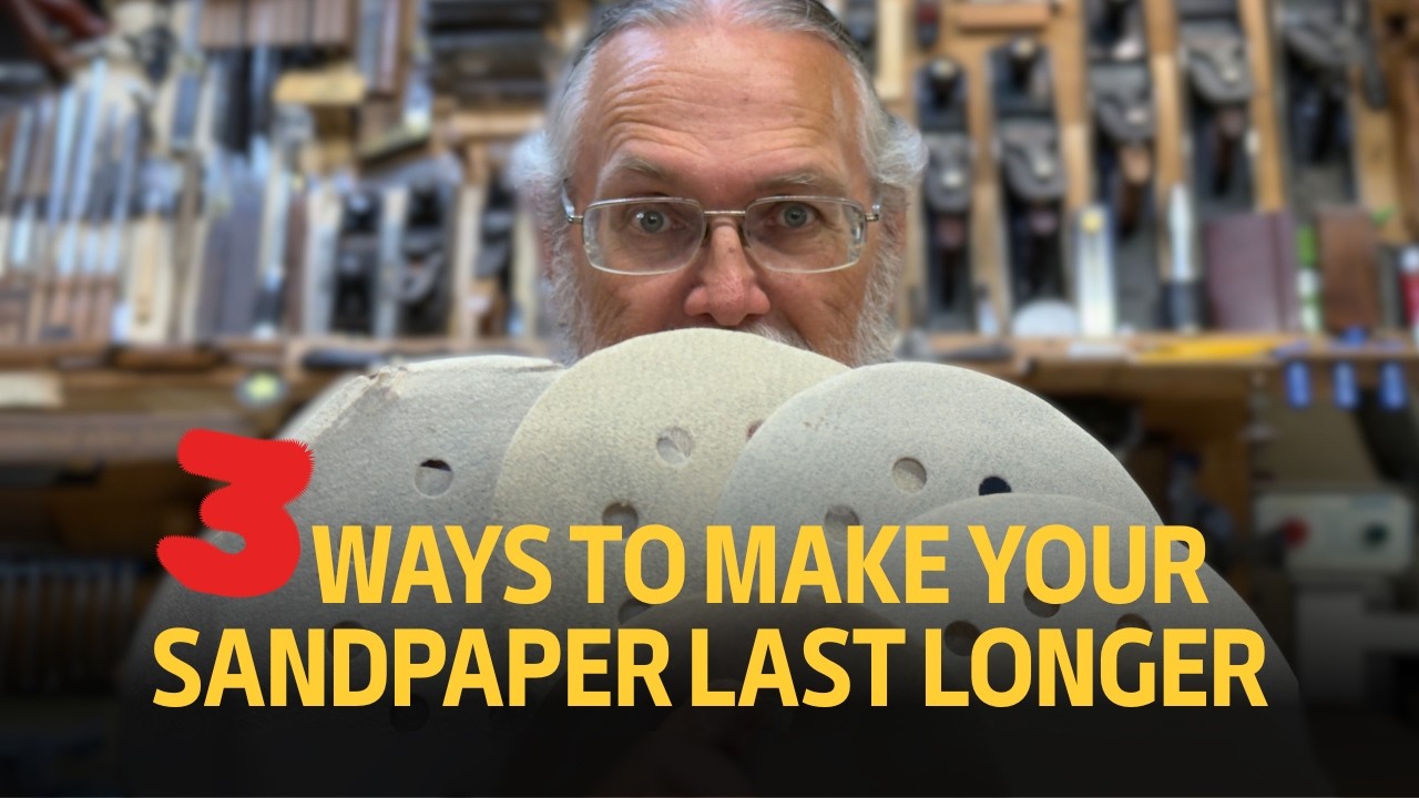 Make Your SANDPAPER Last Longer! (3 TIPS to Save Money On Sandpaper)