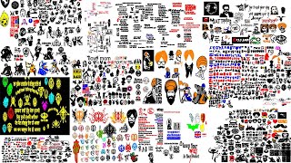 Punjabi Radium cutting sticker logos Sticker 2022