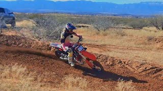 Cr125 Wide Open At Sand Track