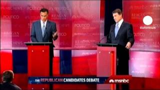 US Republican debate turns into testy exchange
