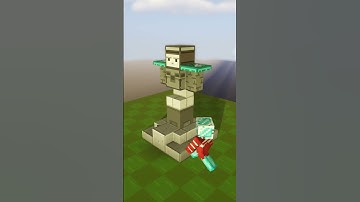 Minecraft Observer Guardian Statue 🗡 #shorts