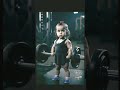 Gym workout #happy #reels #baby cartoon character