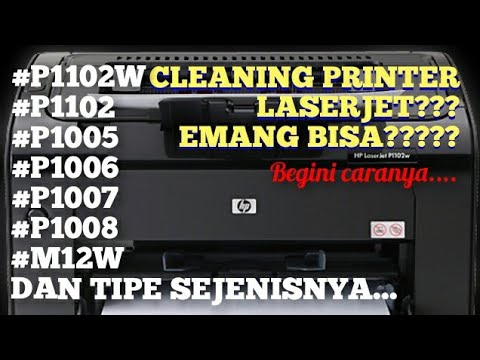 Video: Bagaimana cara membersihkan printer HP 1005 saya?