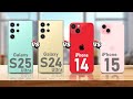 Samsung Galaxy S25 Ultra VS Samsung Galaxy S24 Ultra VS iPhone 14 VS iPhone 15