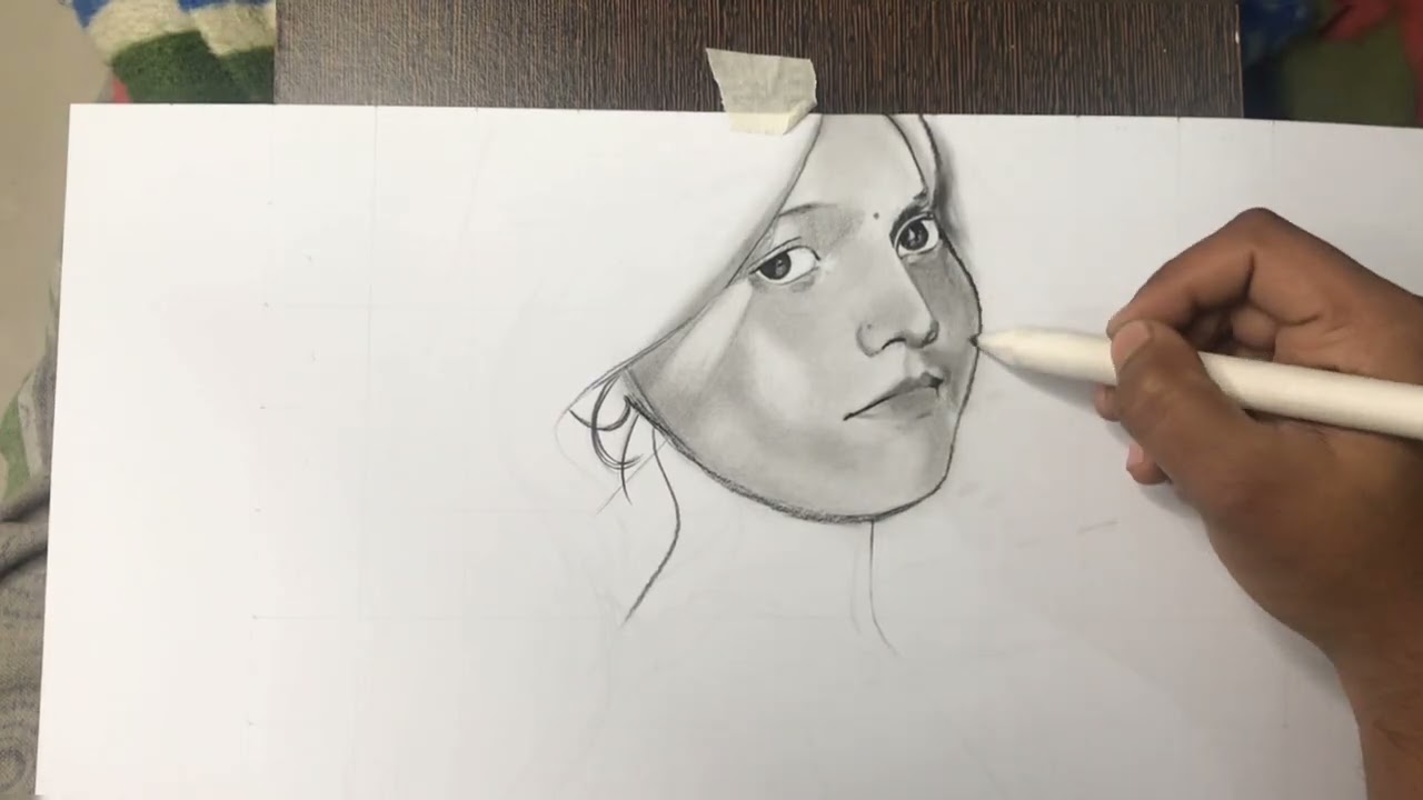 How to Draw a Realistic Portrait with Charcoal | Step by Step