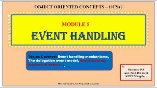 OOC - Module 5 - Event Handling- Event Class and Event Source - PART 8 Net Worth