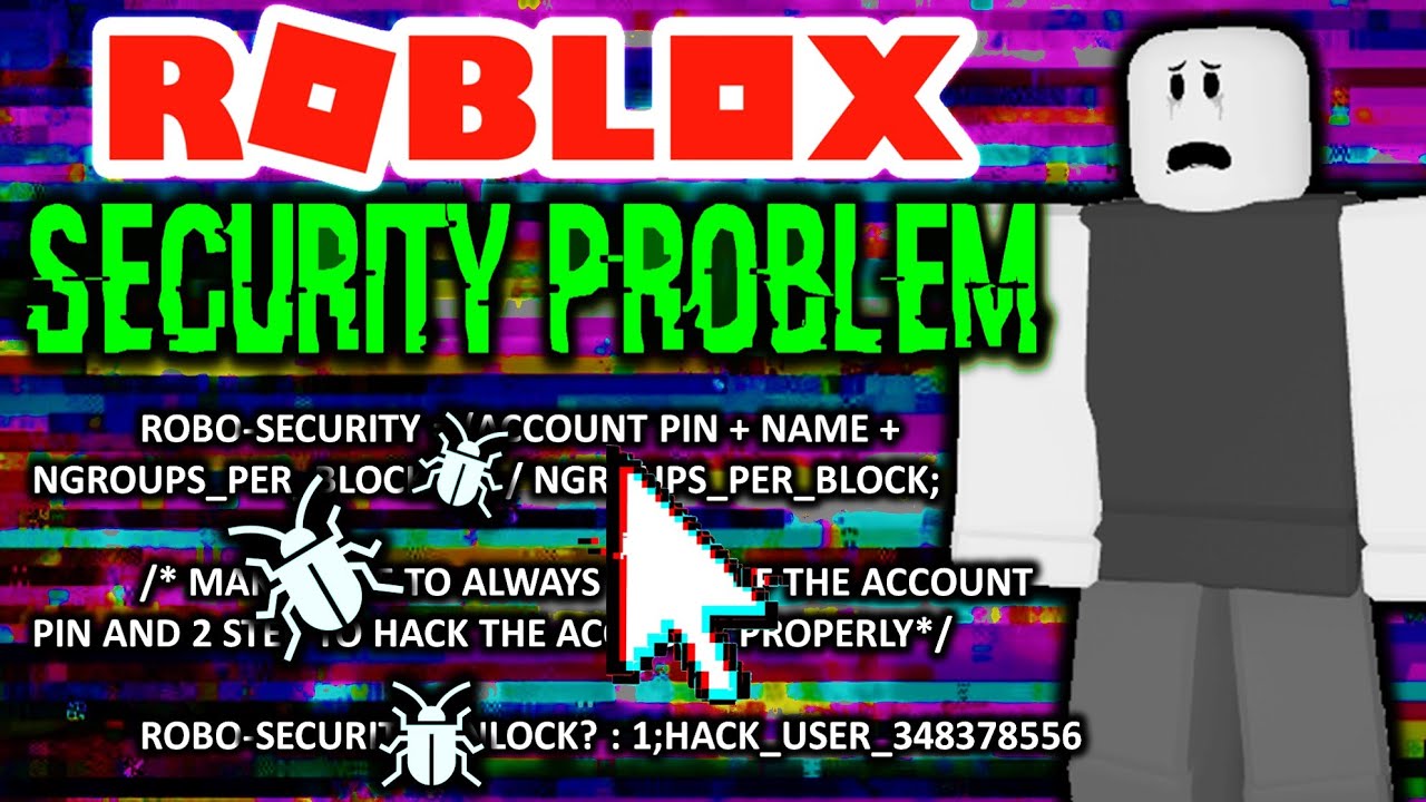 There Is A Big Account Security Problem On Roblox Youtube - how to fix a hacked account on roblox