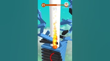 Stack Ball Gameplay || Level 21 || #shorts #ytshorts #trendingshorts