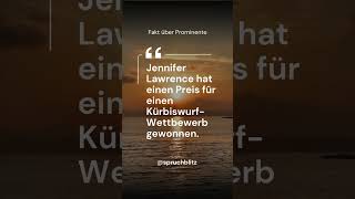 Jennifer Lawrence  #motivation #PromiWissen #WitzigeFakten #StarTrivia #FunnyCelebFacts