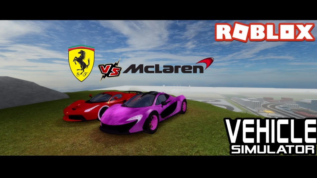 Laferrari Vs P1 Roblox Vehicle Simulator Youtube - roblox vehicle simulator laferrari