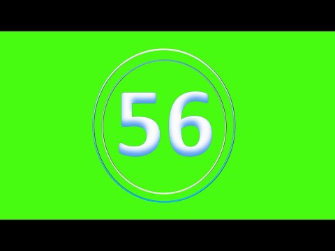 CountDown 56s - (Greenscreen, Sound Effect, No Copy Right)
