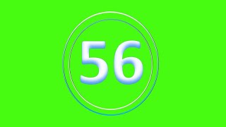 CountDown 56s - (Greenscreen, Sound Effect, No Copy Right)