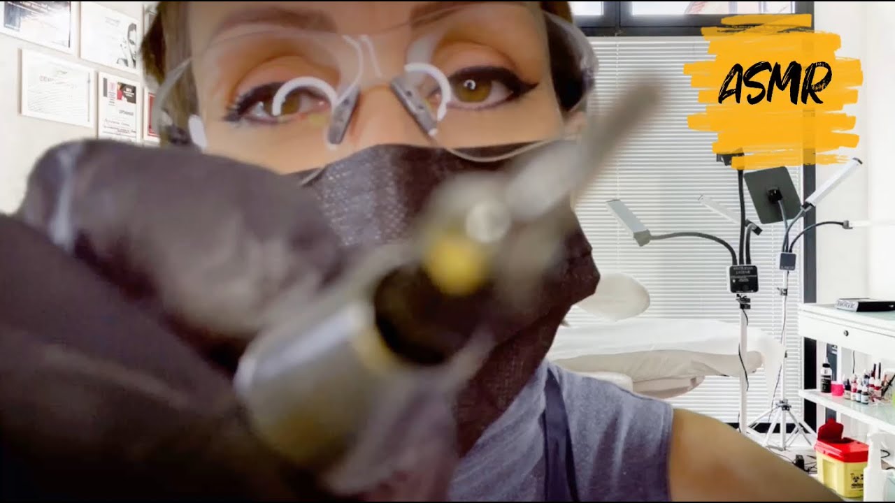 Roleplay ASMR ITA 💆🏻‍♀️ Ti tatuo le SOPRACCIGLIA ASMR  ✍🏻 Eyebrows tattoo ASMR 👁👄👁