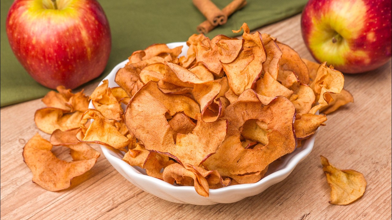 CHIPS DE MAÇÃ FEITO NA AIRFRYER EM 15 MINUTOS SNACK SAUDÁVEL E DELICIOSO | Cook'n Enjoy 1543