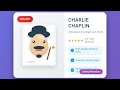 Realistic Charlie Chaplin Portrait Using HTML CSS & JavaScript | Canvas Drawing Animation Project