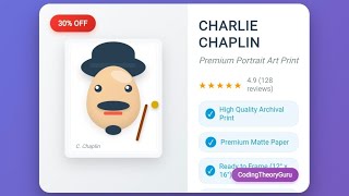 Realistic Charlie Chaplin Portrait Using HTML CSS & JavaScript | Canvas Drawing Animation Project