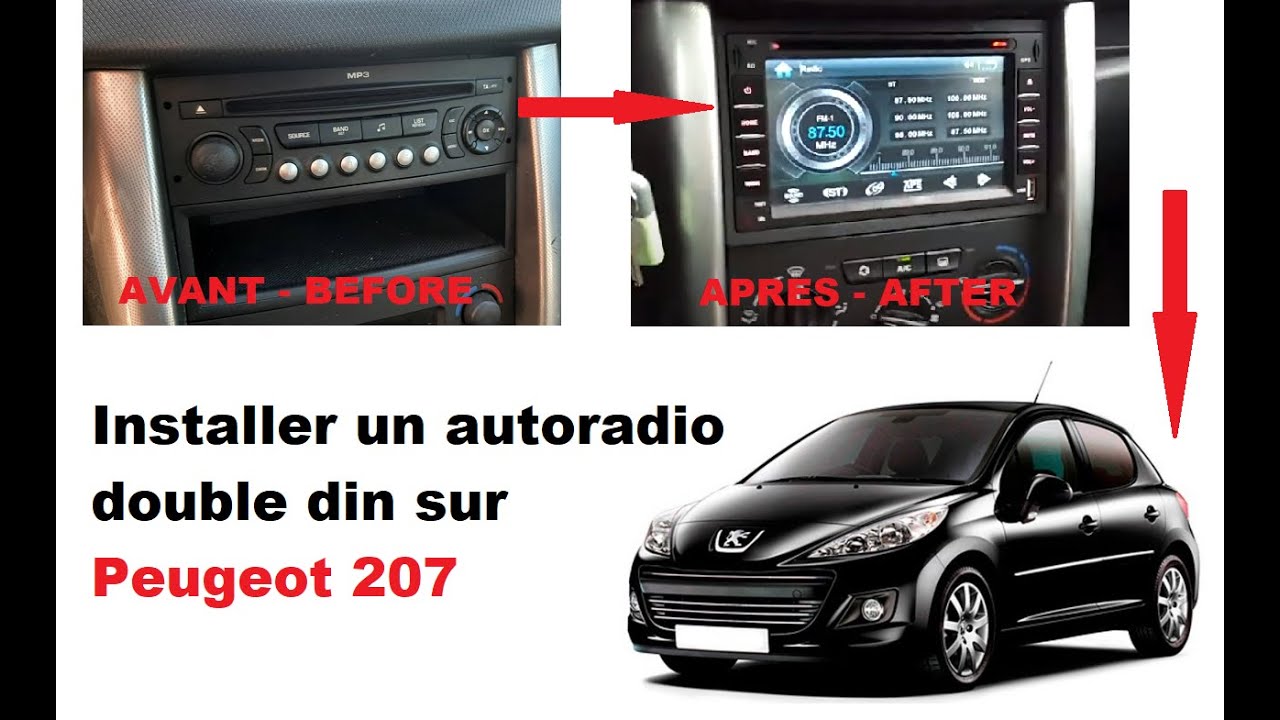Autoradio GPS Peugeot 207 207 Cabriolet 207 SW Android 12