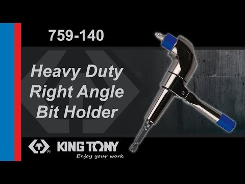 KING TONY-759-140 Right Angle Bit Holder