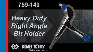 KING TONY-759-140 Right Angle Bit Holder
