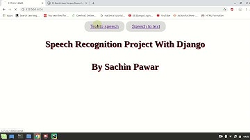 django speech recognition project