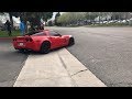 This is how you should leave a car show in a Corvette (Drift, burnout, donuts) 1080p