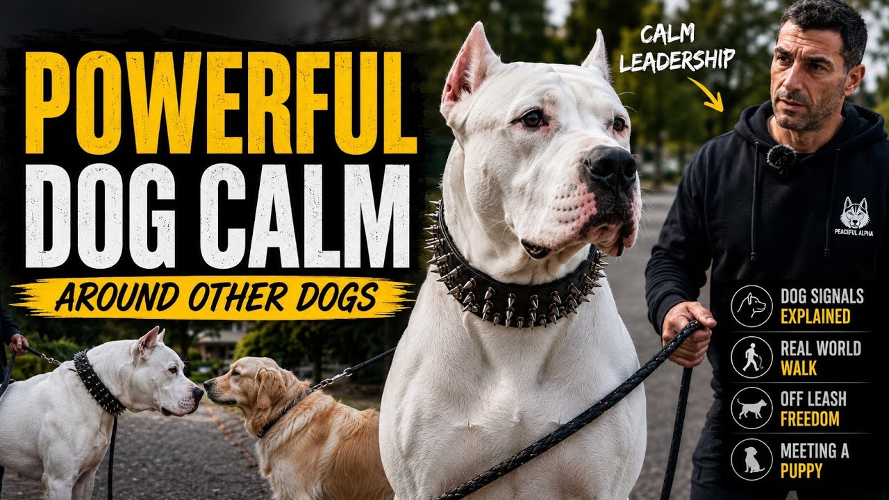 How I Keep My Powerful Dog Calm around ither dogs