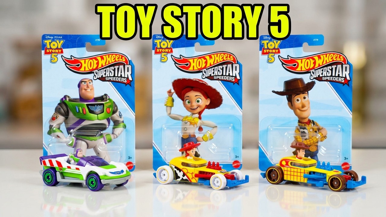 HOT WHEELS SUPERSTARS SPEEDERS UNBOXING! TOY STORY 5 - Woody