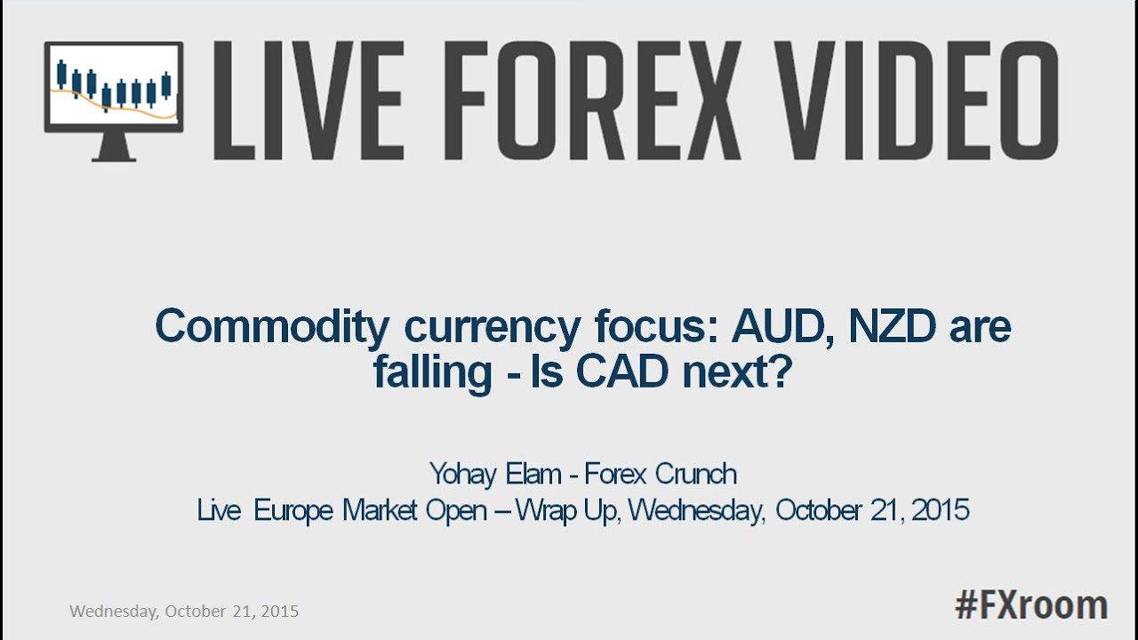 Yohay S Wrap Up Commodity Currency Focus Aud Nzd Are Falling Is Cad Next - 